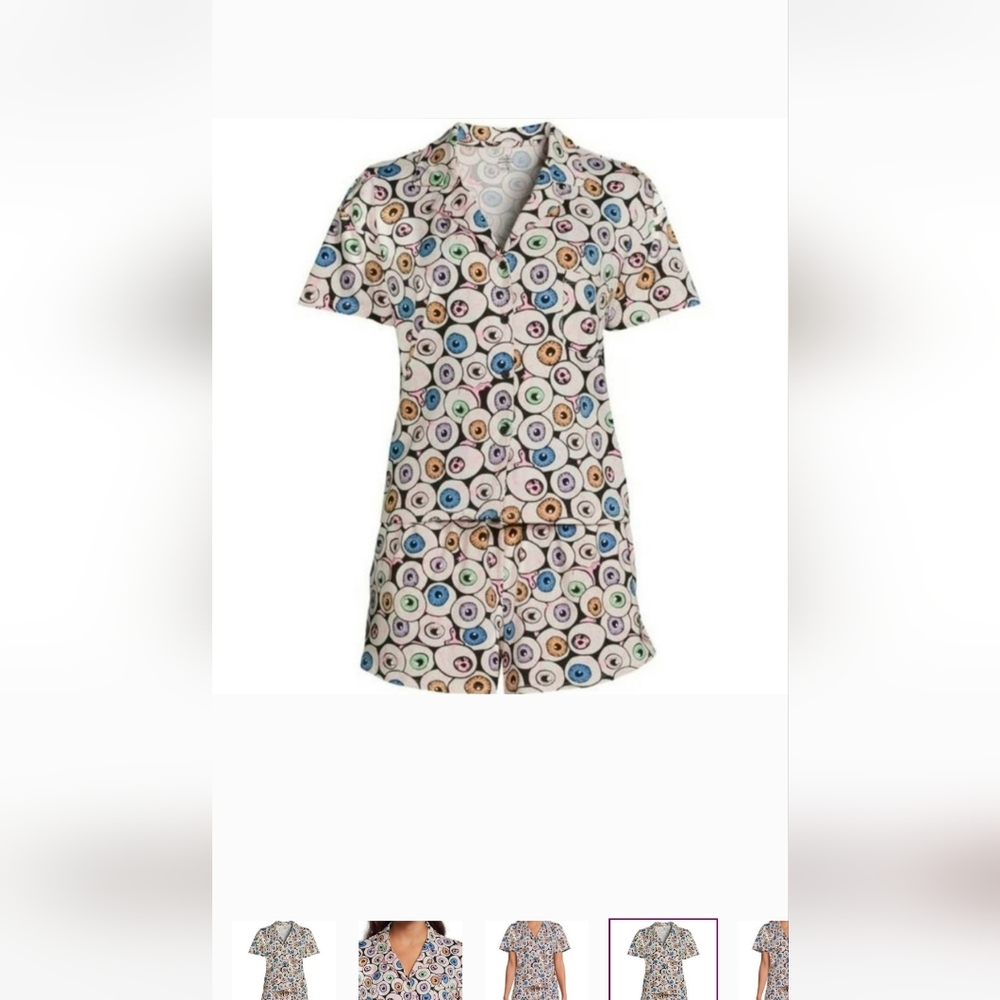 👁️ 👁️ NWT - Eyeball Halloween Pajamas TWO Piece Set!!! 👁️ 👁️